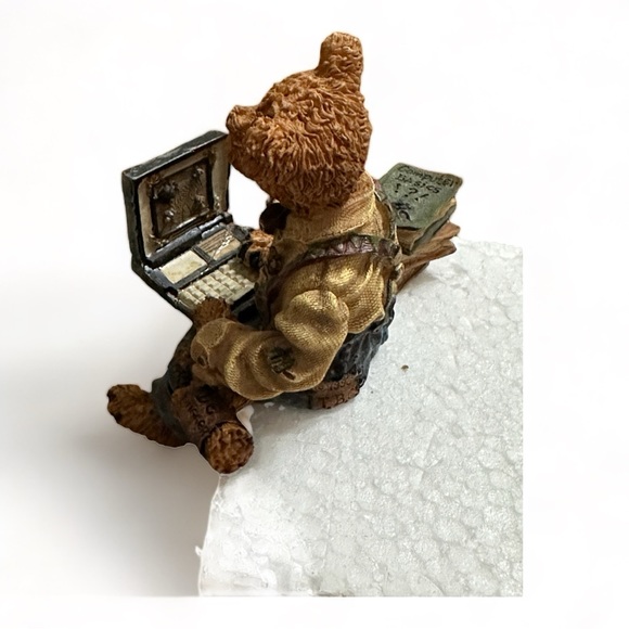 1997 Boyds Bear Bearstone Neville Compubear Shelf Sitter Figurine #22772 Resin - Picture 7 of 9
